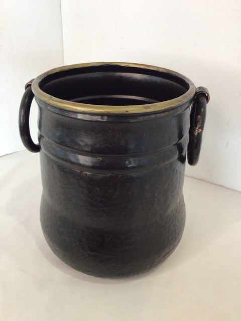 Black Metal Handles Bucket