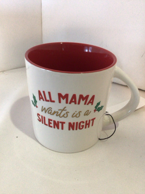 Christmas White/Red Ceramic Mug Holiday Item
