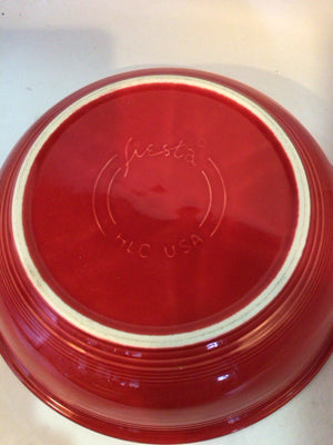 Fiesta Vintage Red Ceramic Bowl