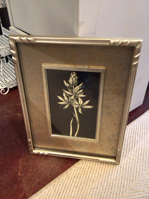 Uttermost Botanical Metallic Floral Framed Art