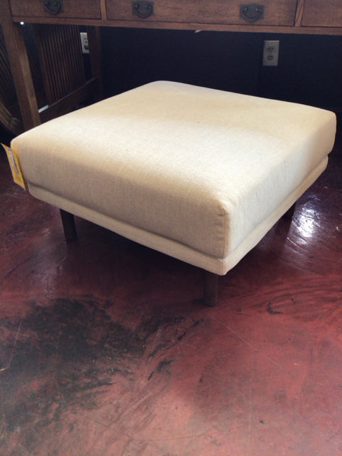 Burrow Modern Tan FootStool/Ottoman BTEPQBJW