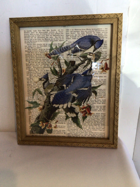 Bohemian Black/White Birds Framed Art