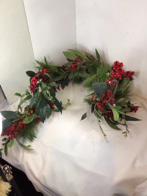 Christmas Green/Red Garland Holiday Item