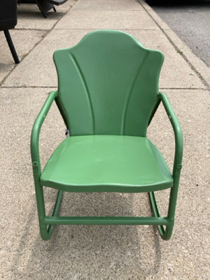 Rocking Metal Children Green Chair