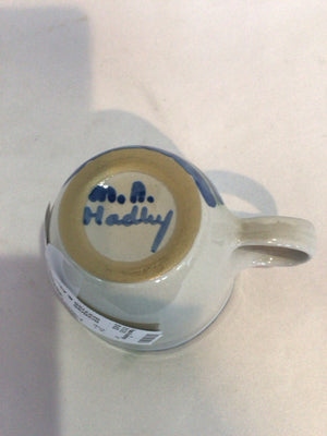 M.A. Hadley Gray/Blue Ceramic Cup