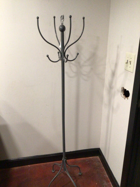Grey Metal Coat Tree