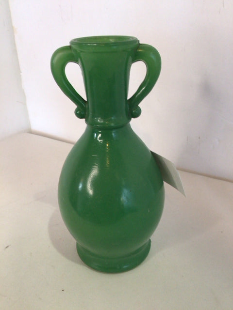 Vintage Green Glass Vase