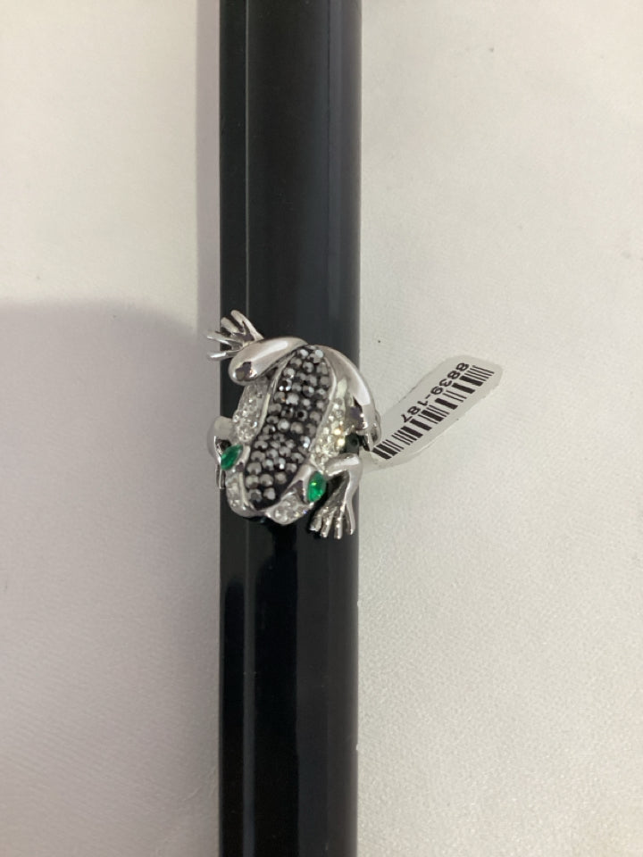 Silver Frog Ring