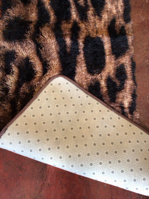 Runner Polyester Black/Brown Rug