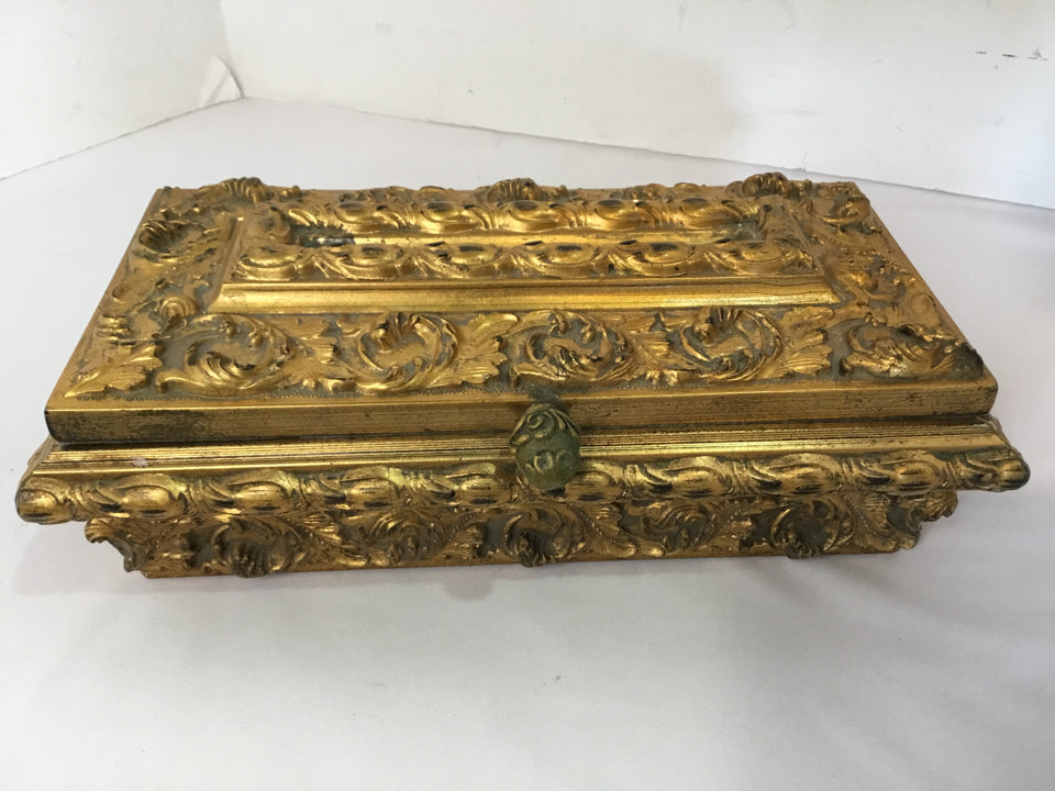 Ornate Resin Gold Box