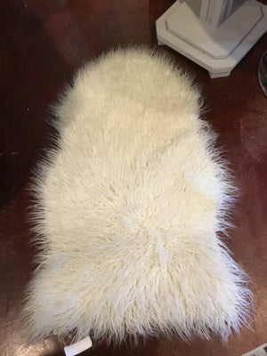 Threshold Faux Fur White Rug