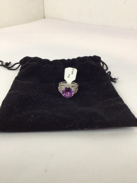 Sterling Silver Purple Ring
