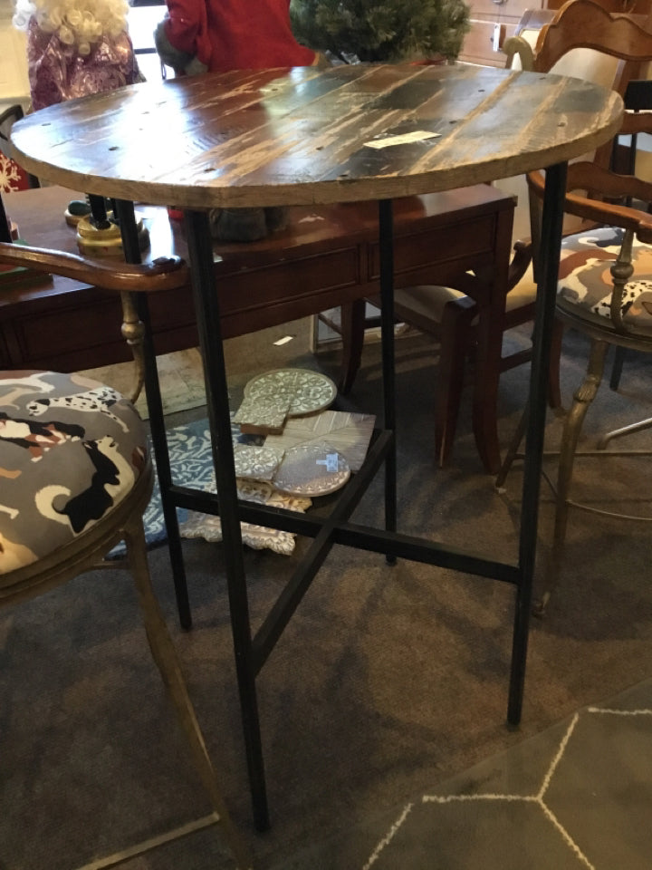 Bistro Parquet Brown/black Table