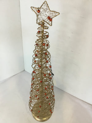 Christmas Gold Wire Holiday Item
