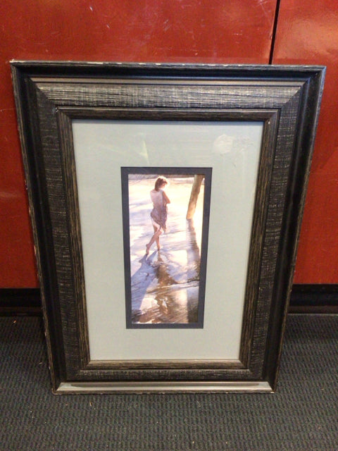Blue Woman Framed Art
