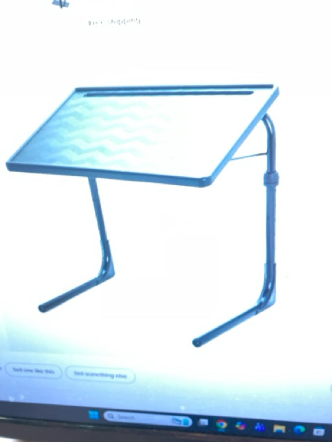 Folding Plastic Metal Base Desk Black Table