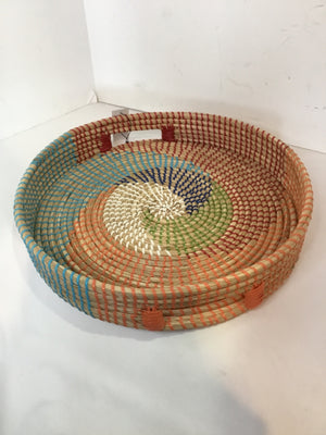 Multi Plastic Round Tray