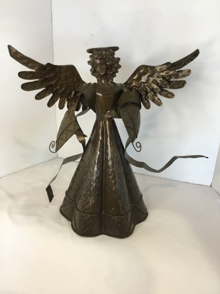 Brown Metal Angel Holiday Item