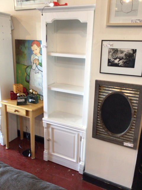 Wood 3 Shelf Storage White Bookcase/Bookshelf