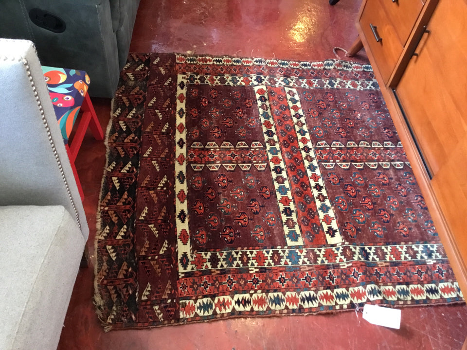 Vintage Silk AS IS Red/Multi Rug