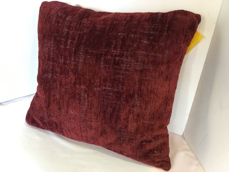 Rodeo Home Burgundy Velour Down Filled Pillow