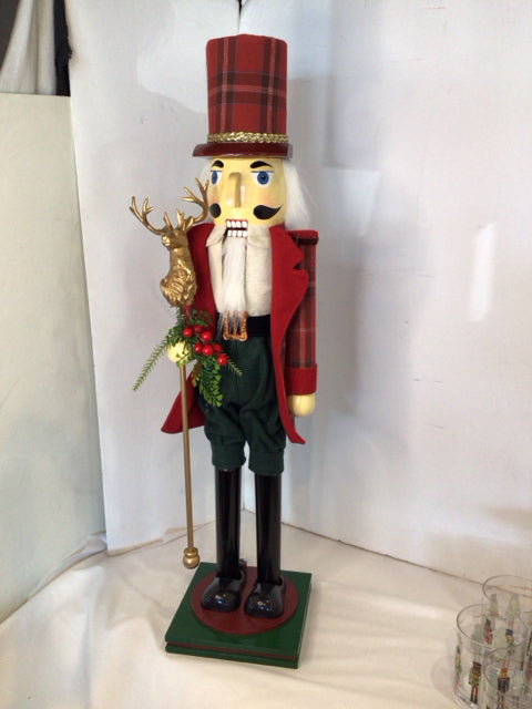 Christmas Red/Green Wood Nutcracker Holiday Item