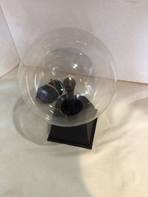 Clear/Black Glass Round Lamp