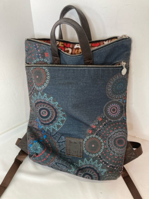 Desigual Blue Circles Backpack