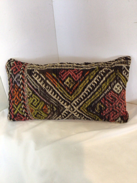 Red/Black Wool Pillow