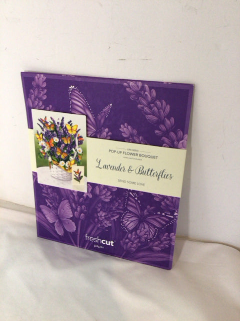 Pop-Up Multi-Color Paper Flowers 3D Card