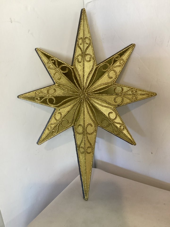 Tree Topper Gold Star Holiday Item