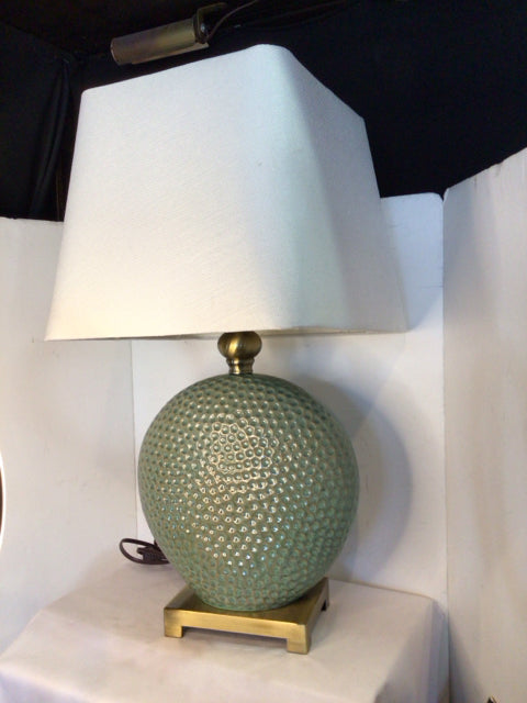 Uttermost Aqua Ceramic Pitted Lamp