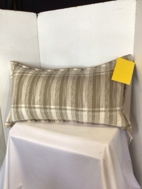 Cream/Tan Down Cotton Pillow