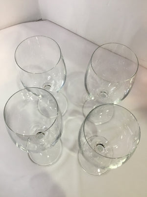 Wine Clear Glass Set of 4 Glasses