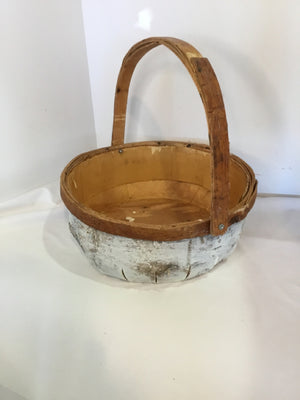 Handmade Vintage Natural Birch Bark Basket