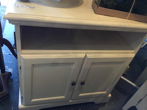 Cream Wood 2 Door Cabinet