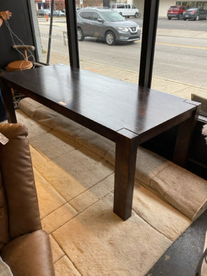 Modern Wood Rectangle Dining Brown/Green Table