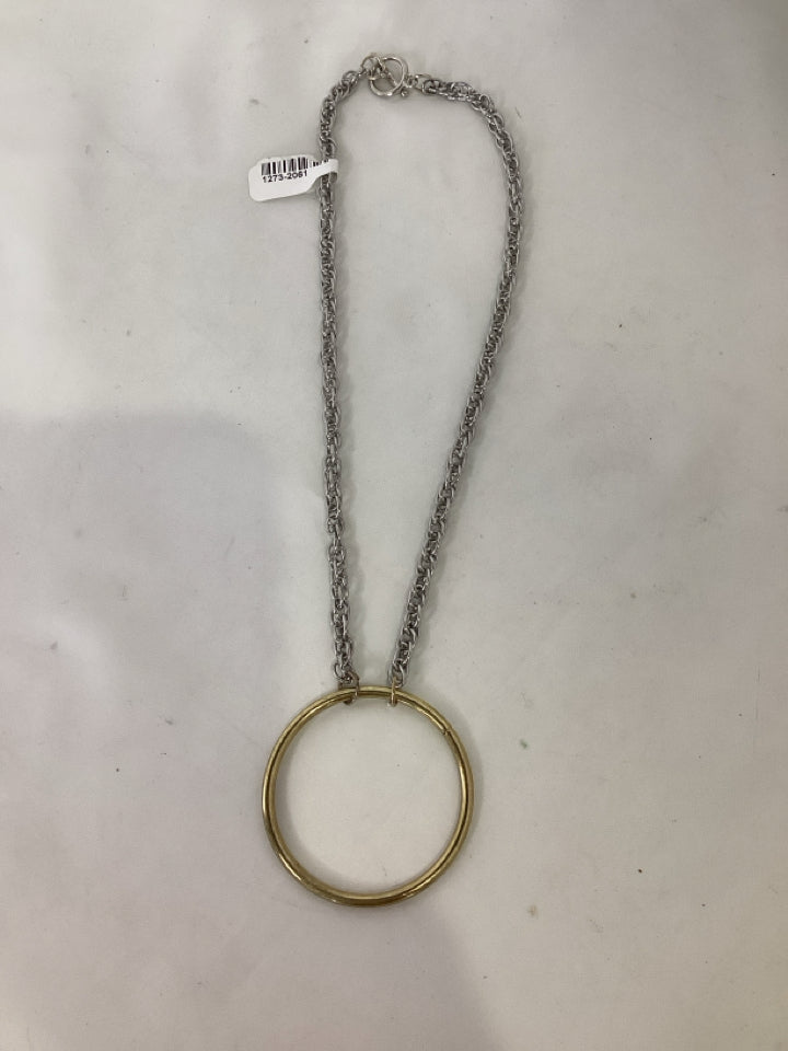 Silver/Gold Circle Necklace