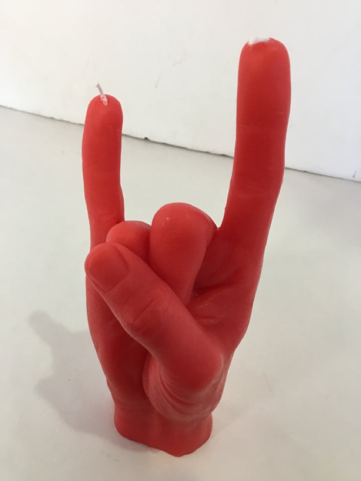 Pink Wax Hand Candle