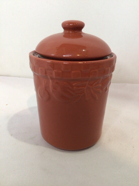 Signature Rust Ceramic Canister