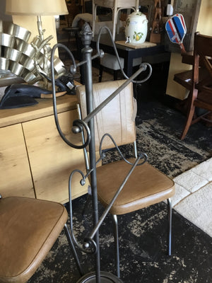 Floor Silver Metal Towel Rack