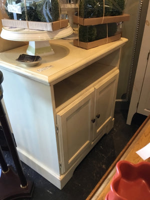 Cream Wood 2 Door Cabinet