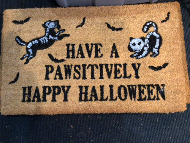 Halloween Brown/black Doormat