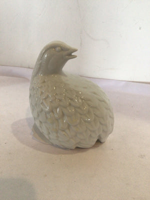 White Ceramic Peacock Figurine