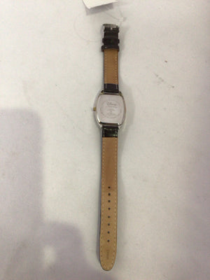 Wristband Brown Leather Mickey Mouse Watch