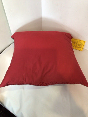 Red Polyester Down Filled Pillow