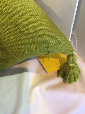 Green Cotton Down Filled Pillow