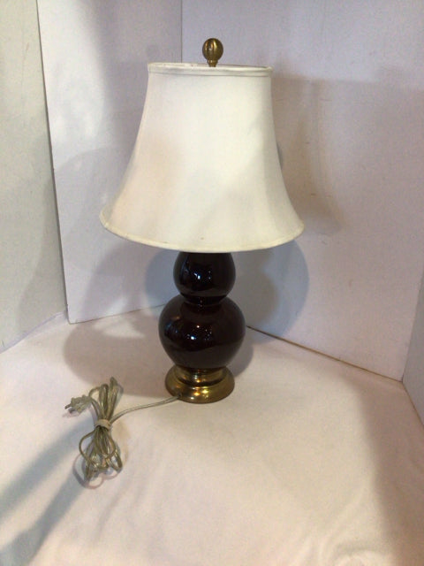 Brown/Gold Ceramic Lamp