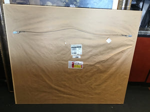 Gold/Gray Map Framed Art