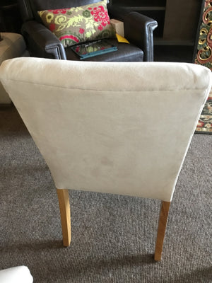 Slipper Velvet Cream Chair 6NRQFJPV